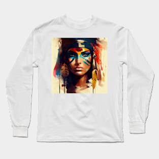 Powerful Egyptian Warrior Woman #6 Long Sleeve T-Shirt